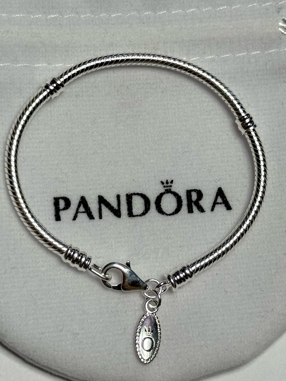 Pandora Silver Bracelet Snake Chain LOBSTER CLASP 17 cm